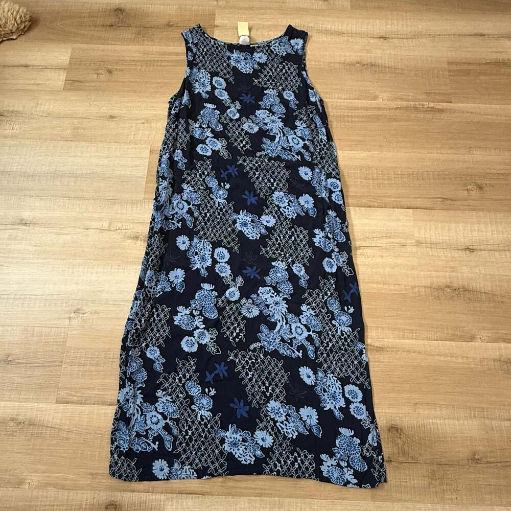 Vintage JM Collection Women's Floral Print Sleeveless Maxi Dress Size 2X